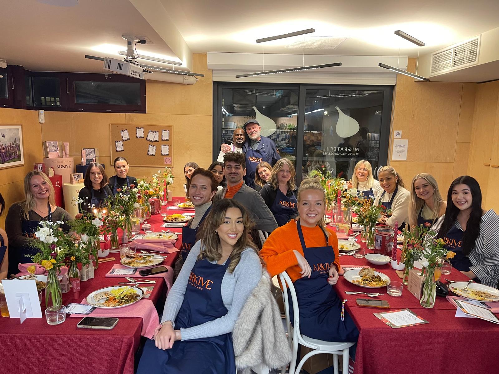 Table set for a supper club event