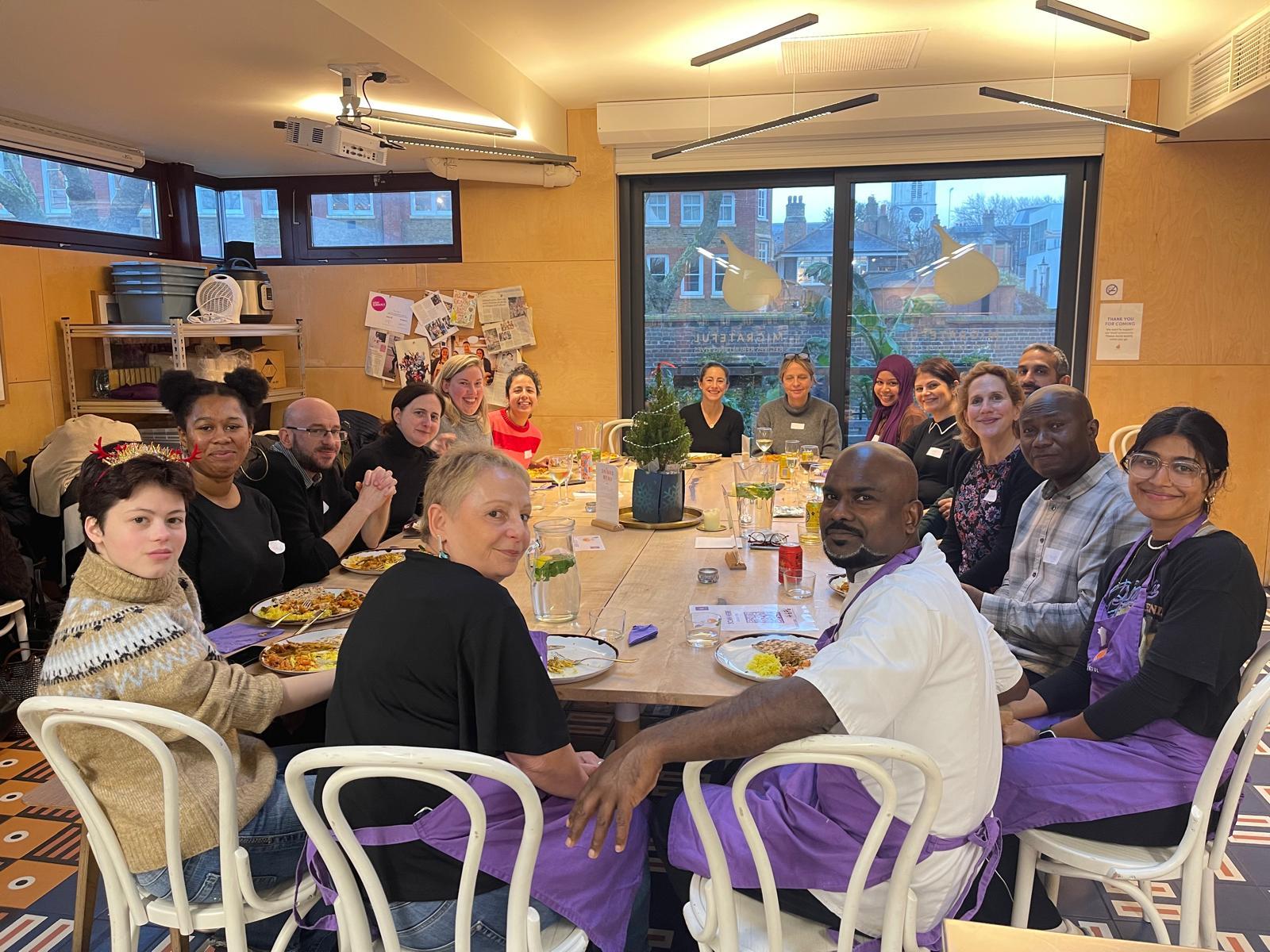 Guests enjoying a supper club evening