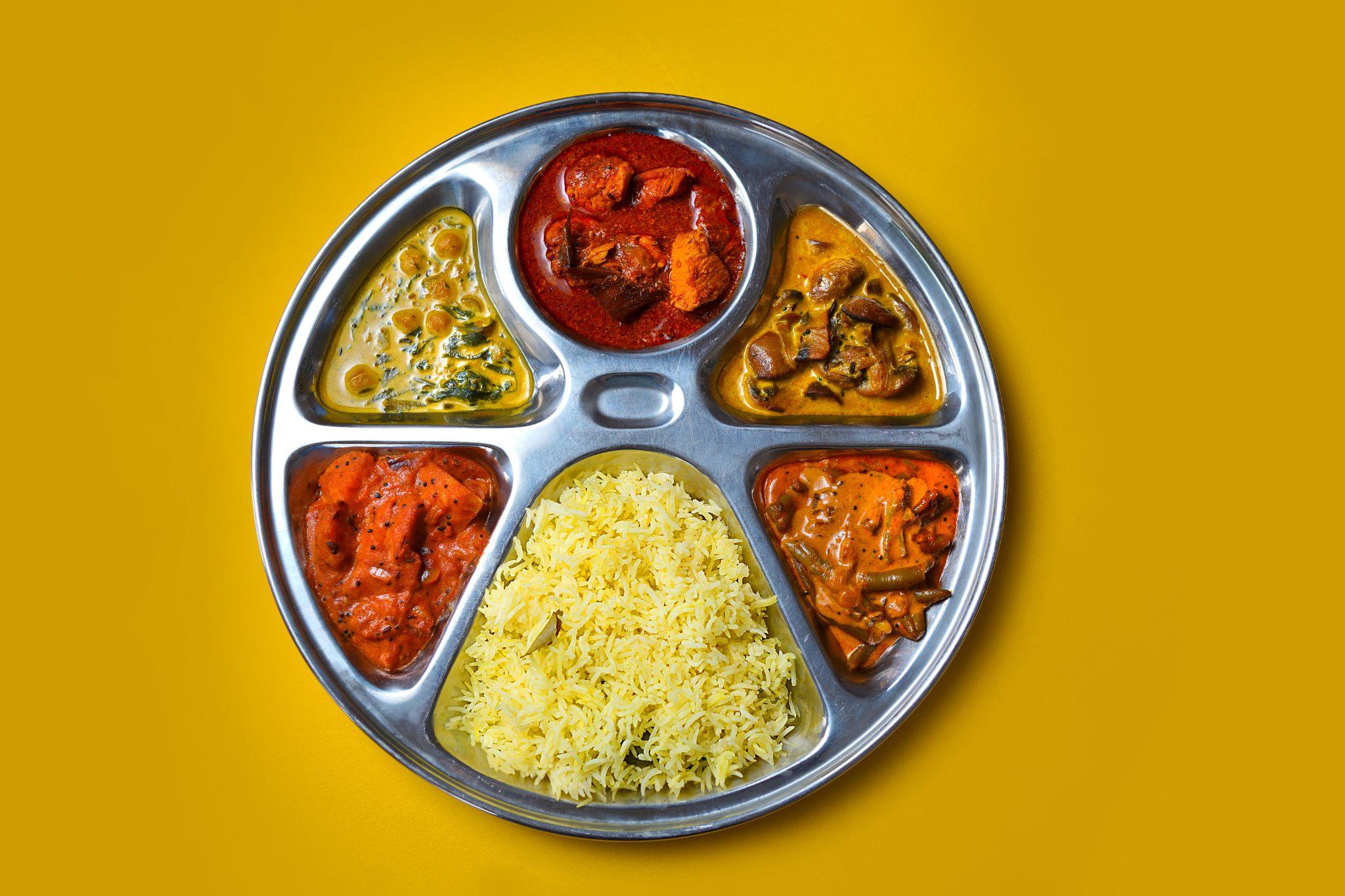 5 Curry Thali with Rice